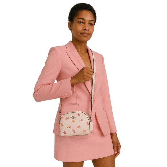 Coach Mini Camera Bag Crossbody - LIMITED EDITION Snail Print - Cream Multi - Picture 5 of 12